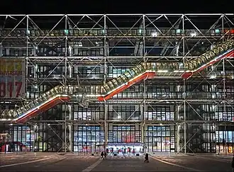 Centre Georges Pompidou in Paris (1971–1977)