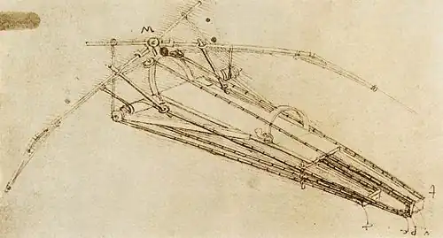 Image 10Design for a flying machine (c.1488) by da Vinci (from History of technology)