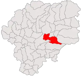 Location in Bistrița-Năsăud County
