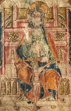 Folio 4v. God, The Holy Spirit, and Christ Crucified.[6]