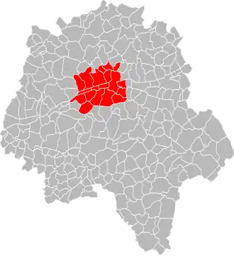Location in Indre-et-Loire.