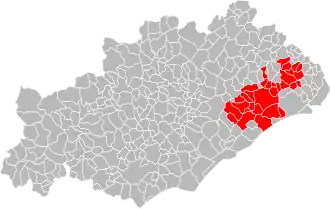 Location in the Hérault.