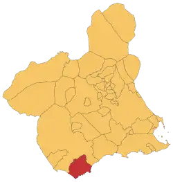 Location of Águilas