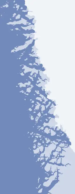 Ikerasak Strait is located in Upernavik Archipelago