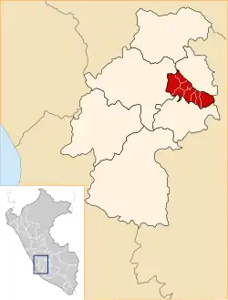 Location of Acobamba province