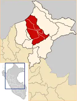 Location of Loreto in the Loreto Region