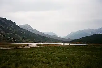 Loch Coulin with the Torridon mountains behind it