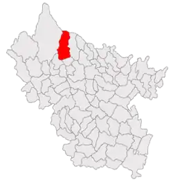 Location in Buzău County