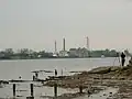 View of the tower from Duffy's Landing in Jeffersonville, Indiana