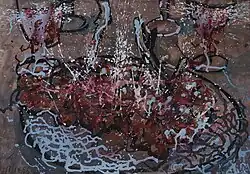 "Cranberry Juice", 1996, 40×60, paper, gouache