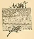 L. S. Ipsen, Half-title illustration, Childe Harold's Pilgrimage by Lord Byron, 1886