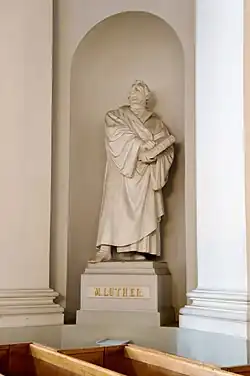 Martin Luther, copy of Ernst Rietschel's work in Worms brought in 1886