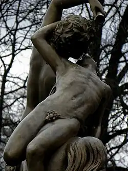 A view of the faun from the back
