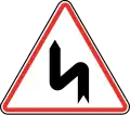 101.4 Succession of curves, first to left