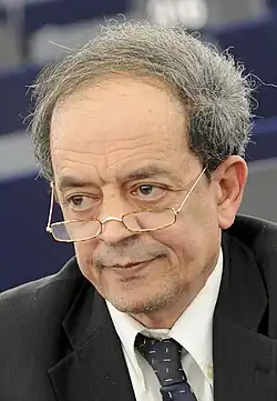 MEP Kyriakos Mavronikolas, EDEK Member of the European Parliament 2009-2014 and Minister of Defence 2004-2006.