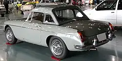 Early MGB roadster with optional hardtop fitted