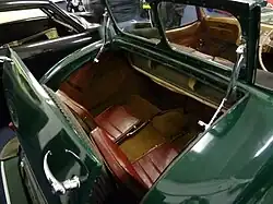 Triumph 2000 Roadster dickey seat with folding windscreen