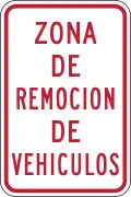 R7-201 Tow away zone