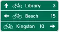 D1-3c Bicycle Destination and Distance (3-lines)