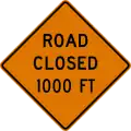 CW20-3 Road closed (distance) ahead