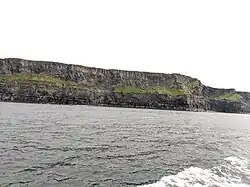 Cliffs of Moher seen from ferry