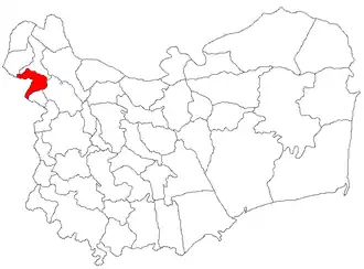 Location in Tulcea County