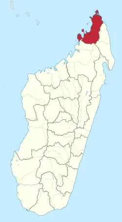 Location in Madagascar
