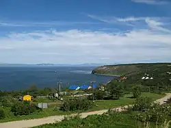 View of Gertner Bay, Cape Red and Kekurny Island