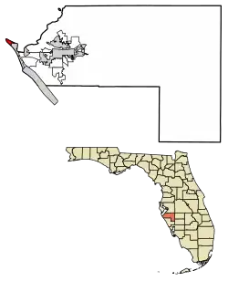 Location in Manatee County, Florida