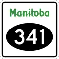 Provincial Road 341 marker
