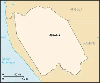 Map of the Bantustan