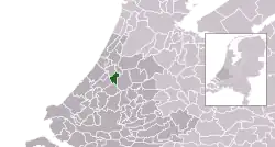 Location of Zoeterwoude