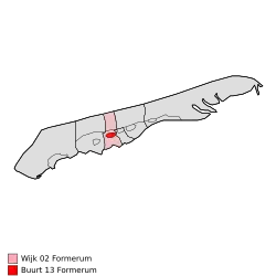 Location of Formerum on Terschelling