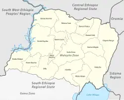 Dimtu is located in Wolayita Zone