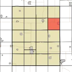 Location of Clark Township in Tama County