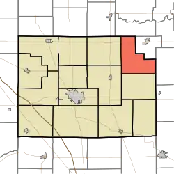 Location of Forest Township in Clinton County