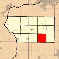 Location in Mercer County