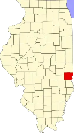 State map highlighting Clark County