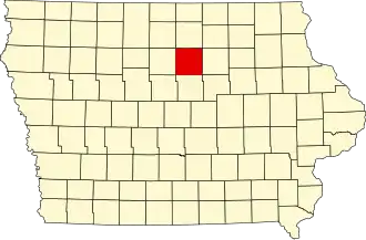 State map highlighting Franklin County
