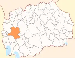 Location of Municipality of Kičevo