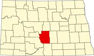 Burleigh County map