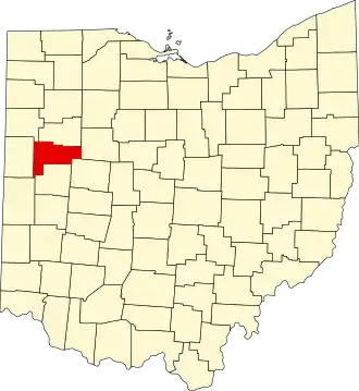 Auglaize County map