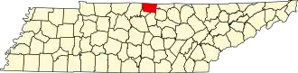 State map highlighting Macon County