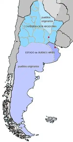 Location of Buenos Aires
