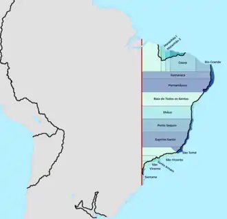 1534 Capitanias hereditárias