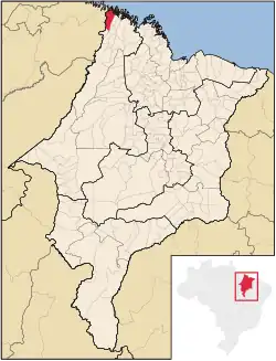 Location of Carutapera