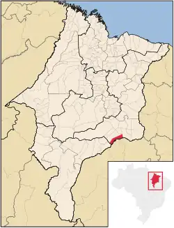 Location in Maranhão state