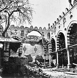 Courtyard of the mosque of the Amir al-Maridani before restoration.