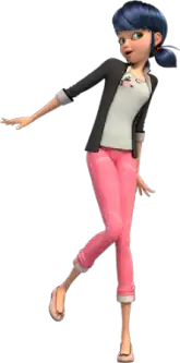 The female protagonist of the series Miraculous: Tales of Ladybug & Cat Noir