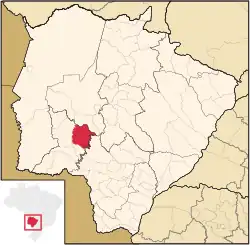 Location in Mato Grosso do Sul state